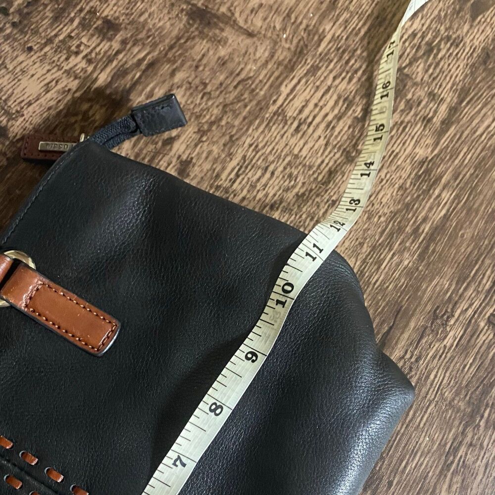 Fossil Mini Bag Black with Brown Accents - Picture 4 of 7